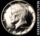 1964 Silver Kennedy Half Dollar - Choice Gem Proof  Lustrous  #K4193