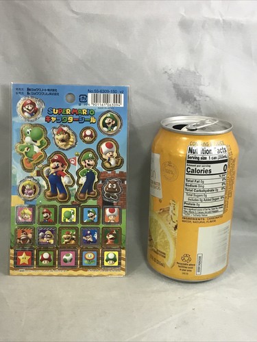 Hoja de pegatinas de personajes SUPER MARIO de colección sellos japoneses hoja única de 25 - Imagen 9 de 10