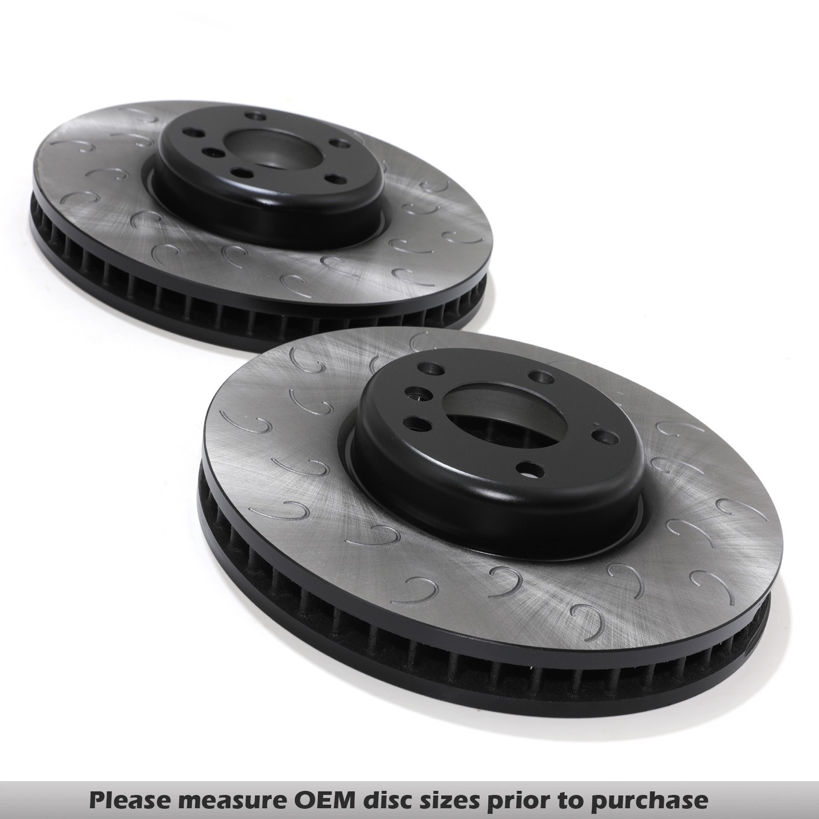 348MM HOOKED AND VENTILATED FRONT BRAKE DISKS FOR BMW F CHASSIS 5, 6, 7 SERIES