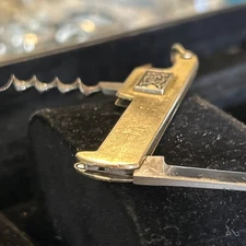 ANTIQUE J. & C.N. CO. QUALITY Waiter’s Corkscrew Knife – c.1900–1920 – Brass