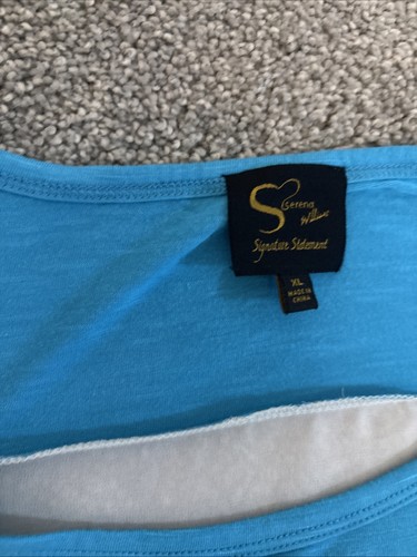 Serena Williams "Signature Statement" Women's Oversized Blouse with sheer back L - Picture 4 of 18