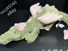 1 BNWT JellyCat Large Malachy Dragon 27” W Tail Unfurled 20” Furled Approx