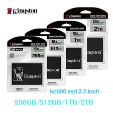 Kingston 2.5" SSD KC600 256GB 512GB 1TB 2T Solid State Drive SKC600MS SATA 3 lot