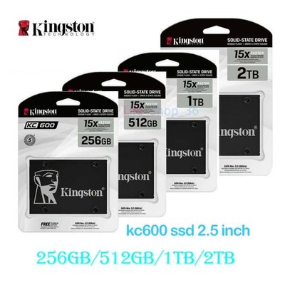 Kingston 2.5'' SSD KC600 256GB 512GB 1TB 2T Solid State Drive SKC600MS SATA 3 lot
