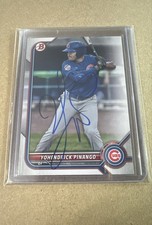 Autographed - 2022 Bowman - Prospects Yohendrick Pinango #BP-95 (RC) IP AUTO