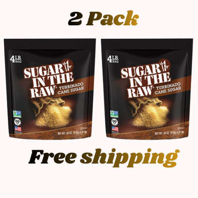 Sugar in the Raw Turbinado Cane Sugar, 64 oz Free Shipping NEW 2 Pack