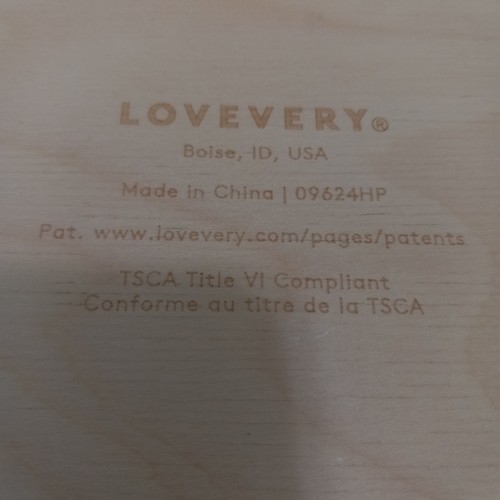 LOVE VERY Kids Wooded Box Toy Size 5 x5 Good condition! 1 Piece Only - Picture 4 of 4