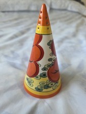 Bizarre by Clarice Cliff Centenary Sugar Sifter Orange Erin Pattern