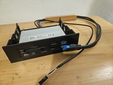 CSL - Lettore di schede USB 3.0 multifunzione interno 3,5" bay con due porte USB 3