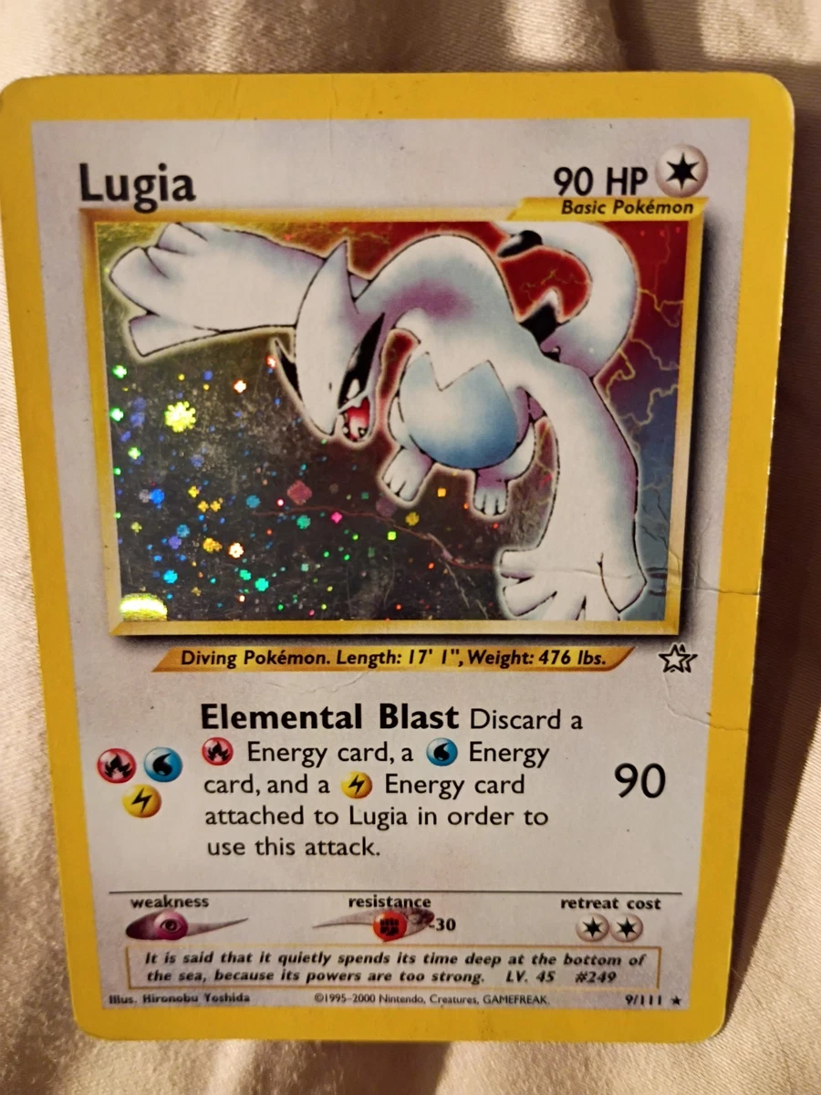 Lugia Pokémon TCG Neo Genesis Holo Rare Individual Collectible