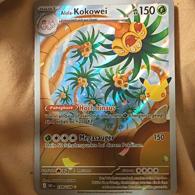 Alola kokowei Pokémon TCG 30 Jahre Celebration IR  129/128 AB 5 