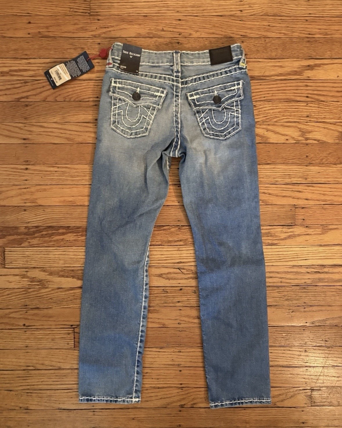 Women’s True Religion Geno Super T Slim Dash Wash Jeans READ FOR SIZING NWT thumbnail 6