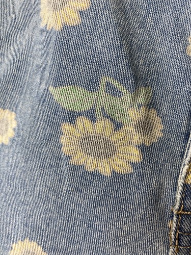 Cali Damen Jeansshorts Größe 13 Sonnenblumen Sommer Herbst Festival Land Mädchen Y2K - Bild 2 von 13