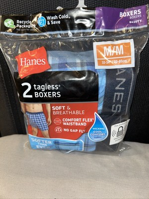 Hanes M Men's 2-Pack Tagless Best Fit Boxers - 32-34  Waist