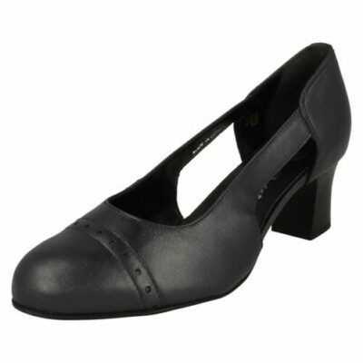 Ladies Da Bella Formal Low Heeled Court Shoes Princess