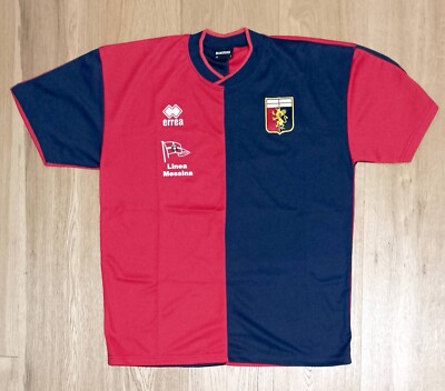 MAGLIA GENOA 1893 UFFICIALE ERREA PRIMA MAGLIA GIOVANILI Taglia L LINEA  MESSINA