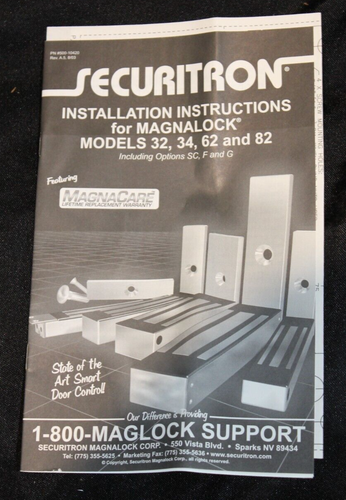 ASSA ABLOY Securitron M62G 1200lb Holding Force Direct Mount Maglock . NIB - Picture 4 of 9