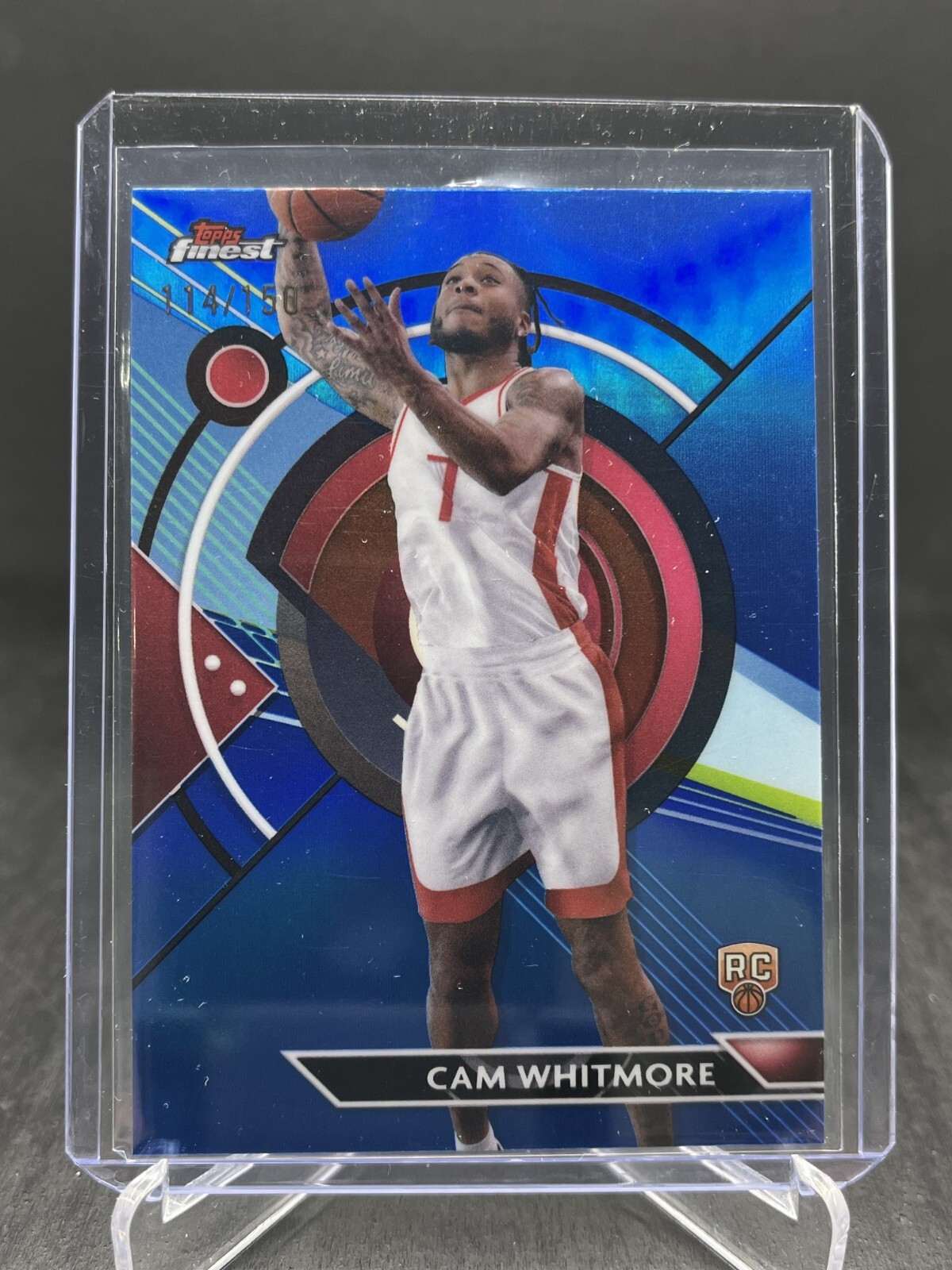 2023-24 Topps Finest Basketball Cam Whitmore RC Rookie Common Blue 114/150 #79