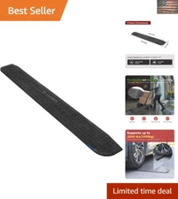 Lightweight and Durable 1" Rise Rubber Ramp for Wheelchairs and Power Chairs