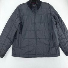 L.L. Bean black quilted thinsulate insulation zipper multiple pockets jacket M