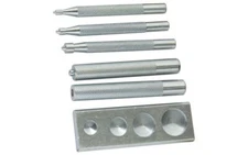 Silver Snap Fastener Setter Set for Line 20 and Line 24 Snaps 8108 10