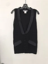 Paul&Joe Black Wool Vest Size 1
