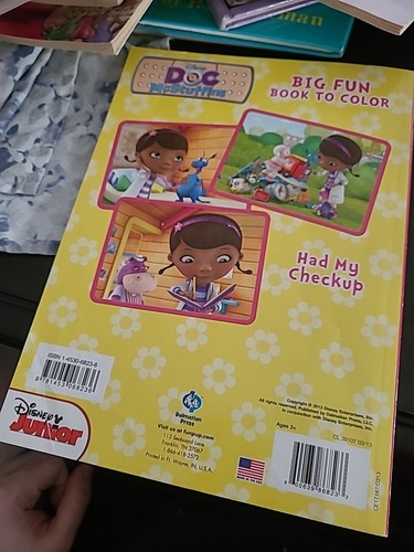 Doc McStuffins Big Fun Book to Color ~ Had My Checkup | eBay