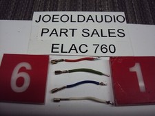 Assorted Make Turntable Tonearm Cartridge To Tonearm Wires. 4 Pieces. Tested.