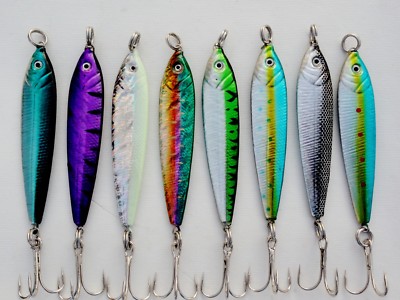 1 To 10 Pieces 2.5oz GLOW Mega Live Bait Metal Jigs Saltwater, Glow In The Dark - Foto 3