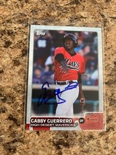 Gabby Guerrero Signed 2015 Topps Pro Debut Rc Seattle Mariners # 156
