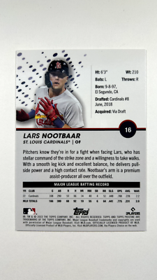 2023 Topps Pristine Lars Nootbaar #16 Base Card | eBay