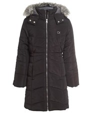 Calvin Klein Girls' Hooded Winter Puffer Jacket, Full-Length Heavyweight