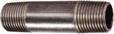Value Collection Schedule 80, 2" Diam x 5-1/2" Long Black Pipe Nipple Seamless