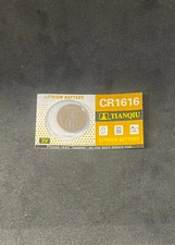 1 Pack  CR1616  1616 TIANQIU Lithium 3v Battery USA Free SHIP FRESH 
