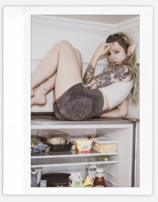Art model Bradley Instax Wide Instant Film Print