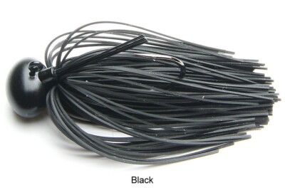 Keitech Tungsten Rubber Jig Model II -9g - BLACK, OVP(neu) Skirted Jig, Football