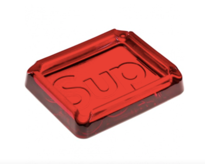Supreme Debossed Glass Ashtray Red RARE 2020 RELEASE - Brand Supreme Debossed Glass Ashtray Red RARE 2020 RELEASE - Brand