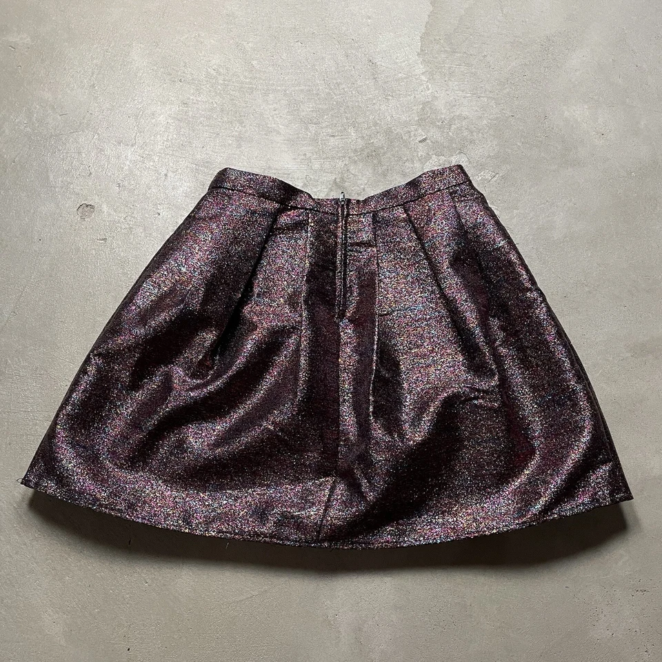 Falda Vintage Amy Byer Y2K Años 90 Mini Metálica Rosa Brillante Plisada Talla 14 Niñas Foto 2 de 4
