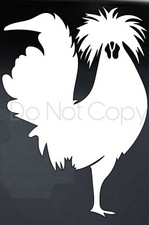 Funny Farm Life Polish Chicken Mom Lady Vinyl Decal Farmhouse Car Window Sticker