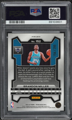 PSA鑑定済】Brandon Miller RED PRIZM /299