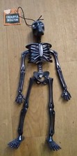 SKELETON black Hanging Plastic 32x15x5.5cm New Funky Fun Decoration