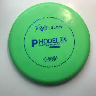 DISC GOLF PRODIGY ACE LINE DURAFLEX GLOW P MODEL US PUTTER APPROACH 174g GREEN