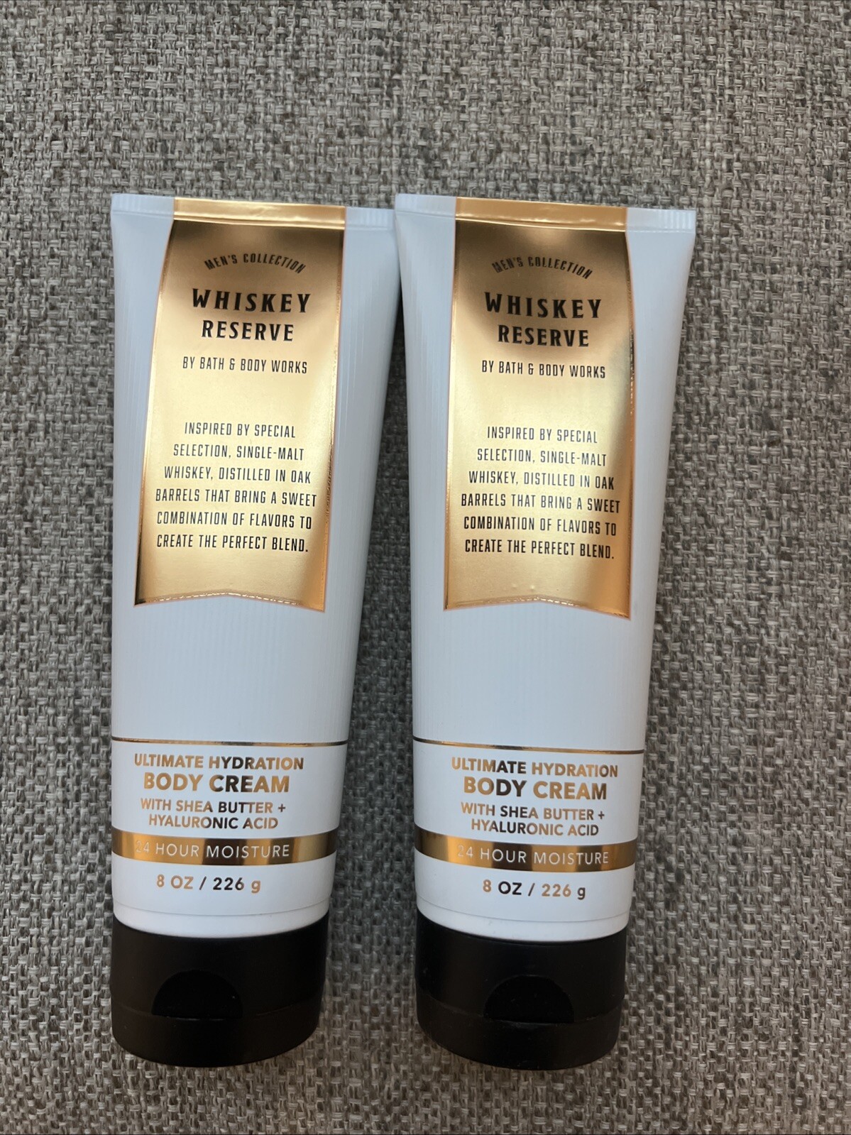*NEW* MEN'S ~ WHISKEY RESERVE ~ 2PK BODY CREAM ~ Bath & Body Works ~ SHIPS FREE!
