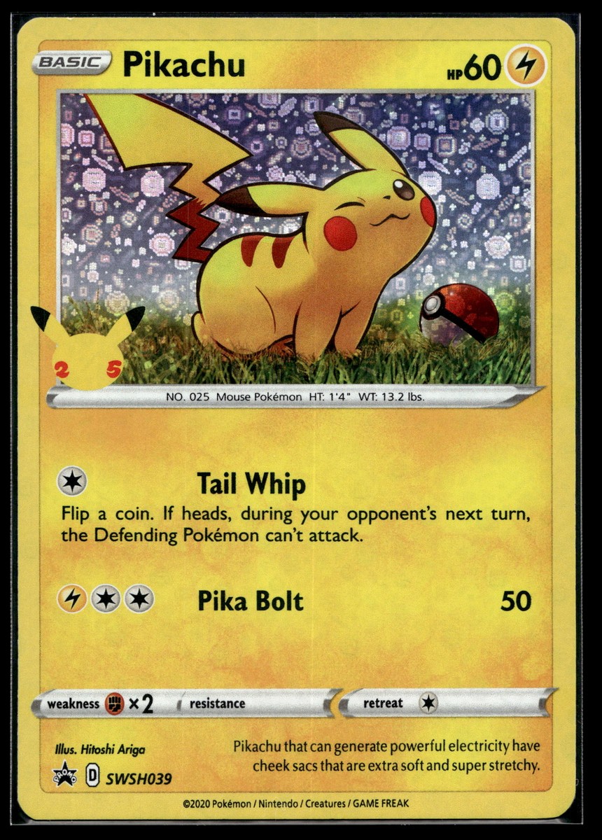 Pikachu SWSH039 ポケモンカード ピカチュウ　プロモ Pikachu - SWSH039 - SWSH: Sword & Shield Promo Cards