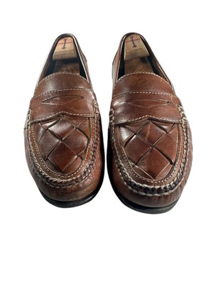 Johnston & Murphy Size 11 M Slip on Brown Woven Leather  display picture 3