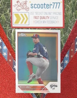 2023 Topps Pro Debut~#86 MICK ABEL 《 CHROME REFRACTOR 》#/99~Reading PHILLIES  