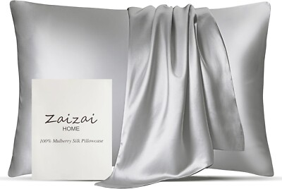 100% Pure Mulberry Silk Pillowcase for Hair and Skin, 25 Momme 6A+ Grade Silk Pi