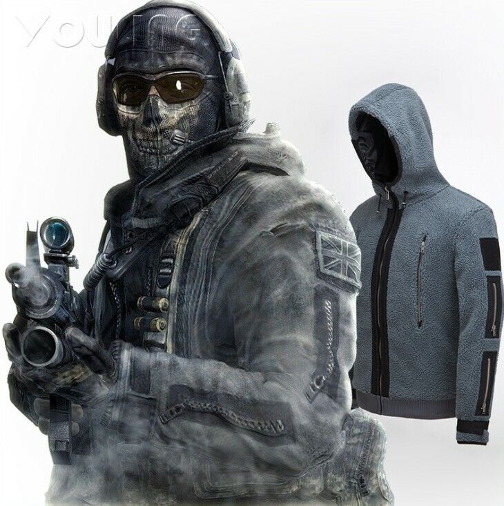 Cosplay Game Call Of Duty Costume Ghost Battle Suit Hoodies TF 141 Team  Uniform