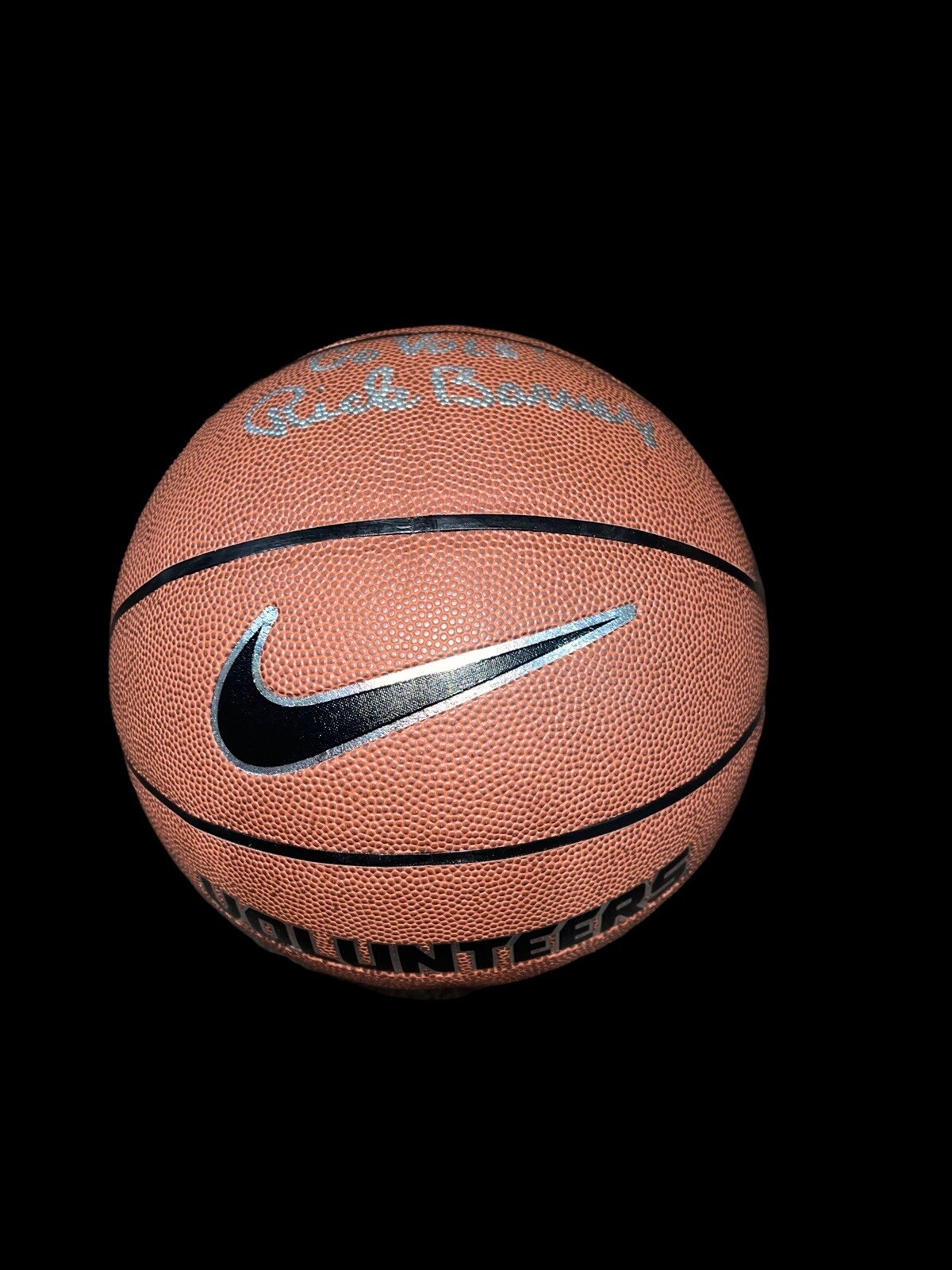 Rick Barnes Autographed Signed Tennessee Volunteers NIKE LOGO BASKETBALL HEAD COACH BAS 2 