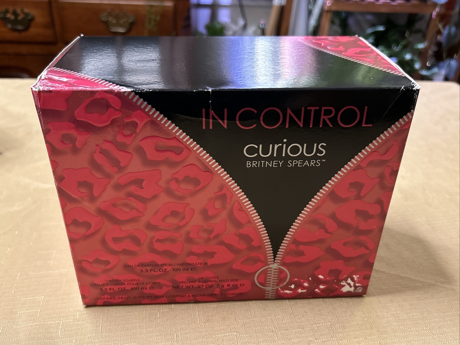 In Control Curious by Britney Spears 3 Piece Gift Set  EDP Spray- NO BODY LOTION